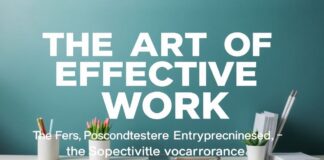 Die Kunst des effektiven Arbeitens: Tipps und Tricks für ein produktives Umfeld The Art of Effective Work: Tips and Tricks for a Productive Environment