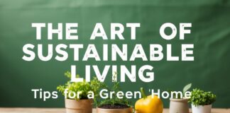 Die Kunst des nachhaltigen Wohnens: Tipps für ein grünes Zuhause The Art of Sustainable Living: Tips for a Green Home