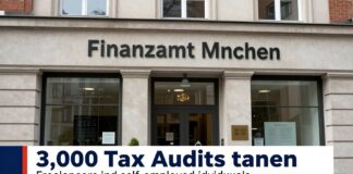Münchner Finanzamt kündigt 3.000 Steuerprüfungen bei Selbstständigen bis Jahresende an