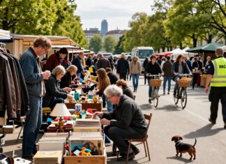 Über 50 Stände locken heute zum Münchner Flohmarkt am Riemer Park