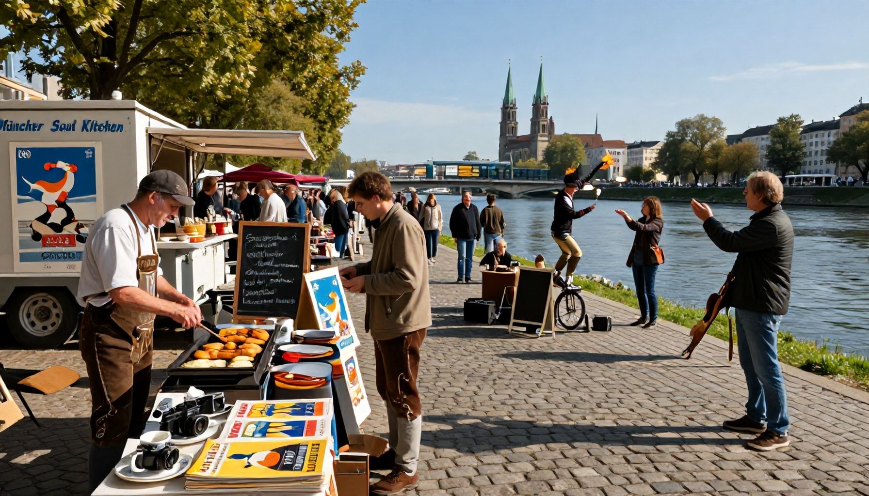 Flohmarkt-Schätze und Streetfood zwischen Isar und Marienplatz