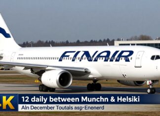 Finnair erhöht München-Helsinki-Flüge auf täglich 12 Verbindungen ab Dezember