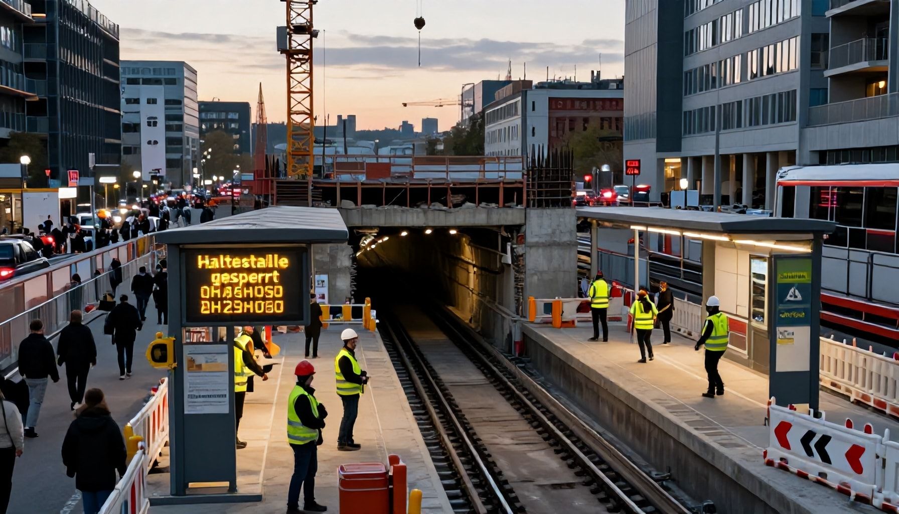 Genaues Sperrzeitfenster und betroffene Haltestellen