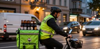 Münchens neuer Getränkelieferant bringt 500 Biere in unter 30 Minuten