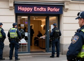 Polizei schließt Happy End Massage-Studio in München nach 3 Jahren Ermittlungen
