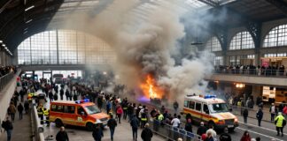 Großbrand im Münchner Hauptbahnhof: 300 Reisende nach Evakuierung stundenlang blockiert