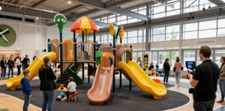 Neuer 1.200 m²-Indoor-Spielplatz in München-Schwabing eröffnet