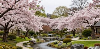 Münchens neuer Japanischer Garten öffnet im Mai mit 120 Kirschbäumen