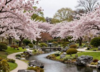 Münchens neuer Japanischer Garten öffnet im Mai mit 120 Kirschbäumen