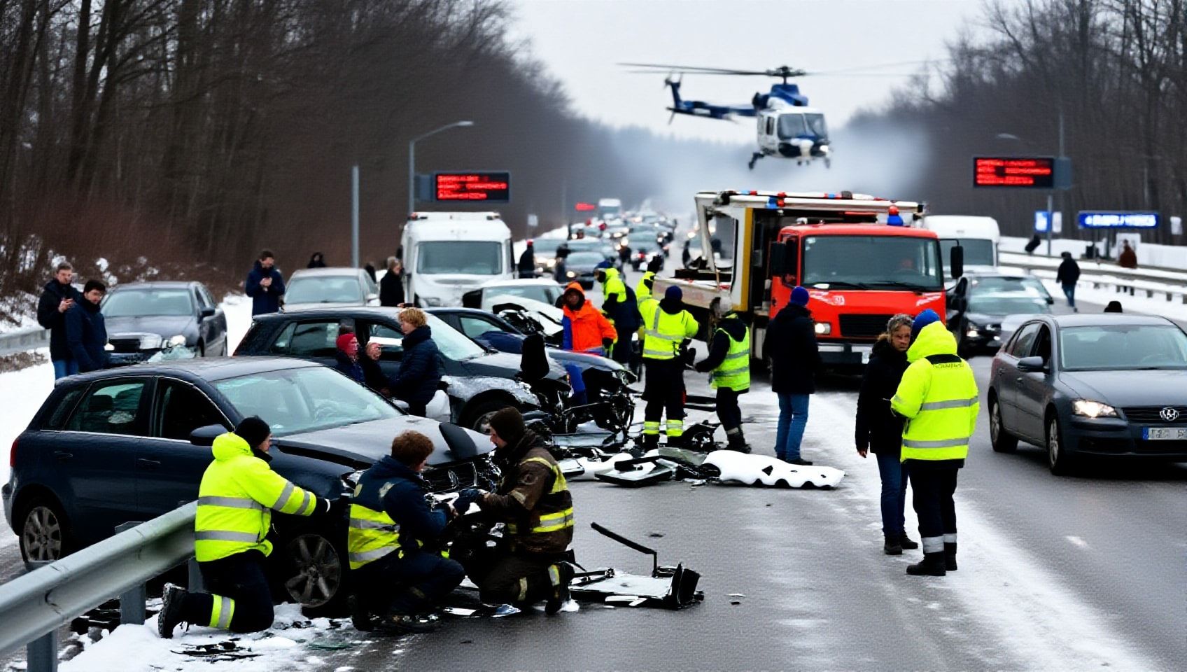 Massencarambolage bei Oberpfaffenhofen: Wie es zum Mega-Stau kam