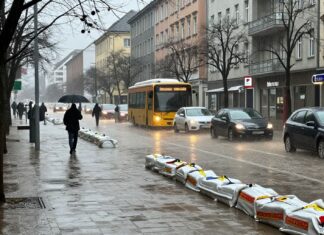 Starker Regen und bis zu 15 Liter pro Quadratmeter erwarten München morgen früh