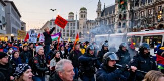 15.000 Menschen bei Münchner Großdemo gegen Rechtsextremismus – Polizei setzt Pfefferspray ein