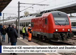 ICE zwischen München und Düsseldorf fällt wochenlang wegen Oberleitungsschäden aus