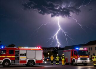 Heftige Gewitter mit 60.000 Blitzen über München – Feuerwehreinsätze laufen