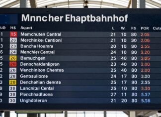 Neue Verspätungen am Münchner Hauptbahnhof: Aktueller Abfahrtsplan für 15. August mit 23 Änderungen