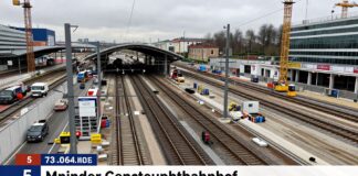 Großbaustelle am Münchner Hauptbahnhof: Gleise 5 bis 10 bis Dezember gesperrt
