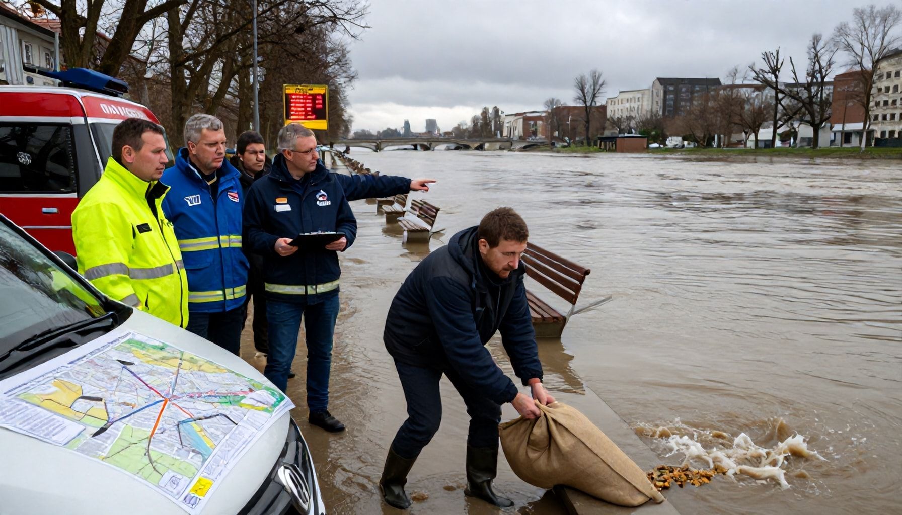 Notfallpläne und Hilfsangebote für Anwohner
