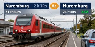 171 Kilometer und 2 Stunden: Bahn und Auto im Direktvergleich Nürnberg–München