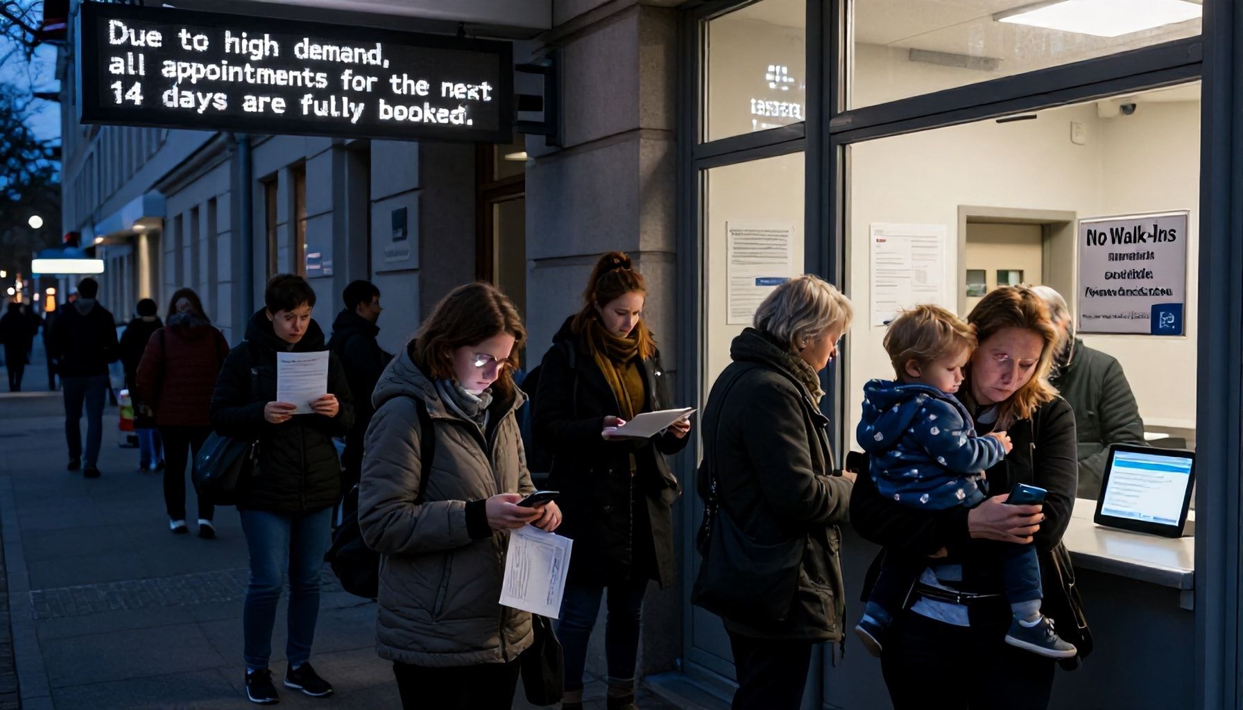 Online-Buchung als einziges Tor zum Termin