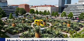Münchens neues Tropenparadies: 1.500 Quadratmeter Ananas-Plantage in der Stadt