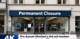 Pro Aurum München schließt dritte Filiale in der Innenstadt nach 25 Jahren