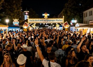 Über 50.000 feiern bei Münchens größtem Straßenfest die Nacht durch