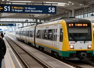 S-Bahn-Linie S1 und S8 verbinden München Flughafen ab Dezember alle 10 Minuten