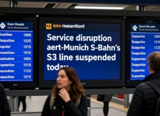 Störungsalarm: S-Bahn München fällt heute auf Linie S3 aus – Echtzeit-Updates