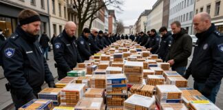 Münchner Behörden beschlagnahmen über 1.200 Kilogramm illegalen Snus in Großrazzia