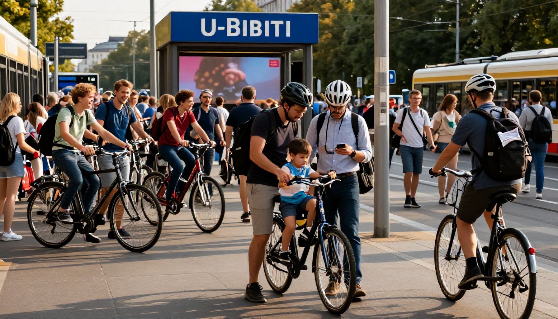 So kommen Sie mit ÖPNV oder Fahrrad zu den Leinwänden
