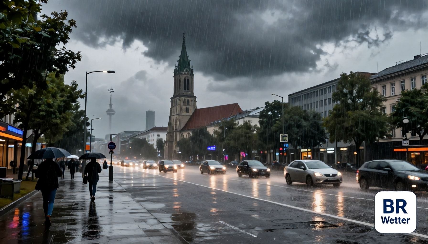 Starkregenwarnung für Bayerns Landeshauptstadt