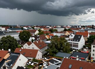 Sturm in München fegt Dächer ab und verursacht 50.000 Haushalte ohne Strom