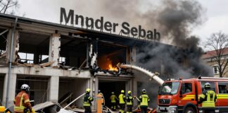 Brand in Münchner Südbad zerstört – 150 Einsatzkräfte im Großeinsatz