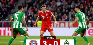 Bayerns 3:0 gegen Bremen katapultiert die Münchner auf Tabellenplatz 1