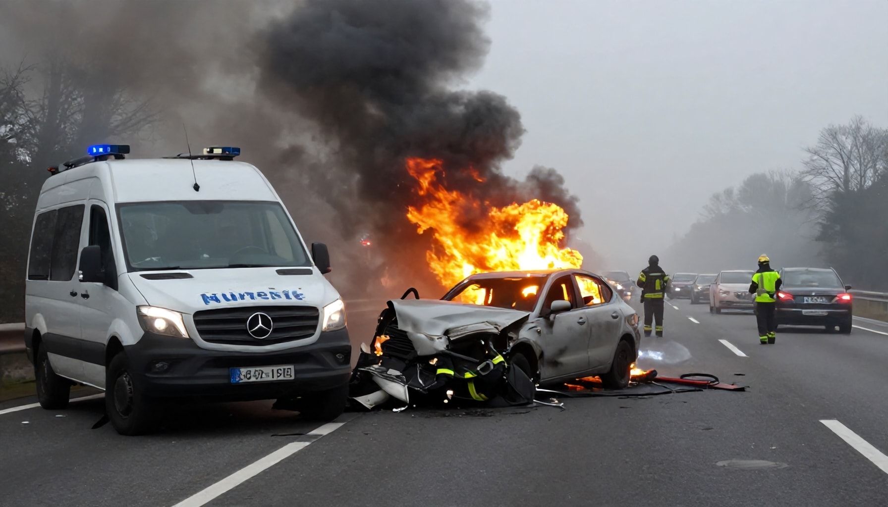 Tödlicher Unfallhergang auf der A99