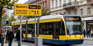 Tram 21 in München bleibt bis 12. Oktober gesperrt – Umleitung über Stachus
