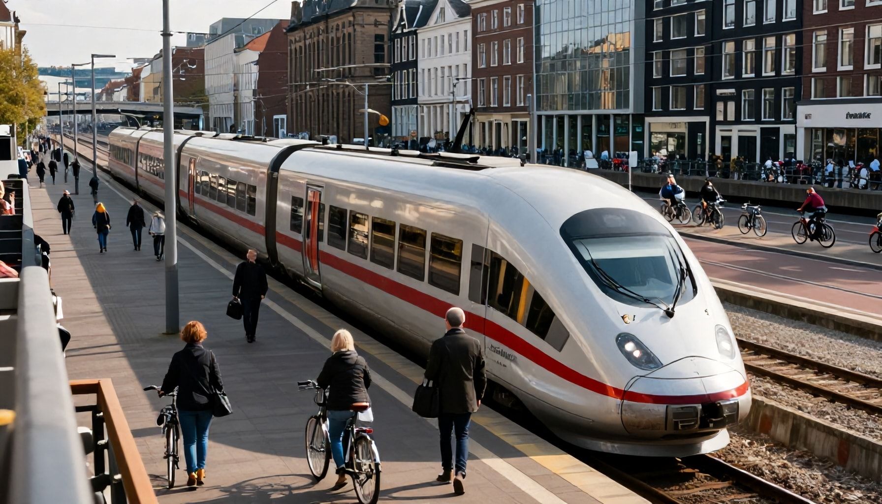 Umstieg in die Innenstädte: München und Amsterdam