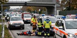 Schwerer Unfall am Mittleren Ring: Drei Verletzte und Stau bis zur Allach-Unterführung