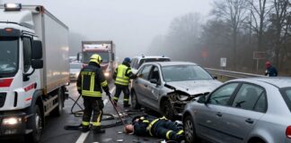 Massencrash auf A99 bei München: Drei LKWs und fünf Autos kollidiert – eine Tote