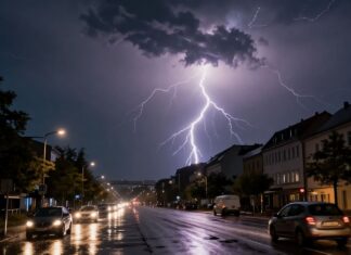 Heftige Gewitter über München: Über 5.000 Blitze und überflutete Straßen heute Morgen