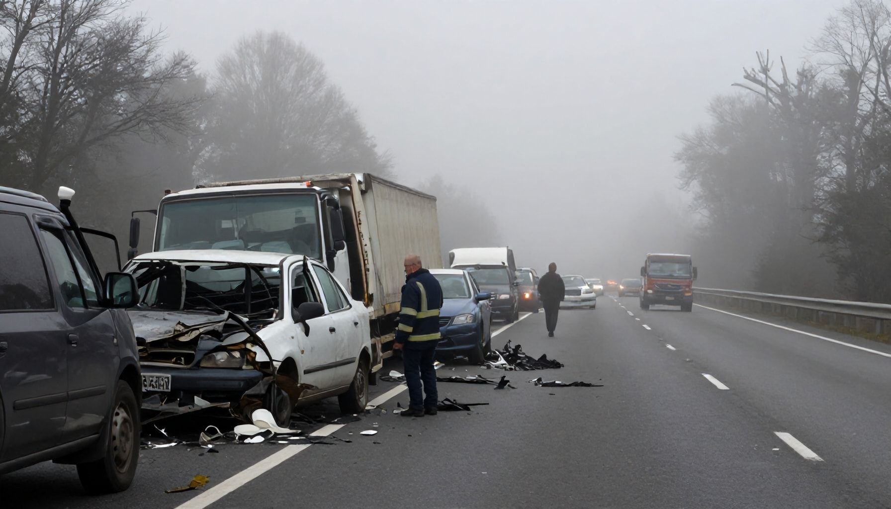 Ursachenermittlung: Warum kam es zur Massenkarambolage?