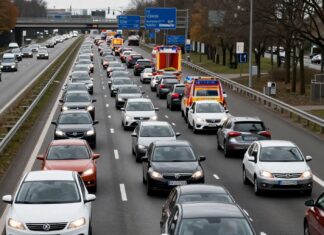 Stauchaos auf A9: Aktuelle Verkehrslage in München mit 12-Kilometer-Stau nach Unfall