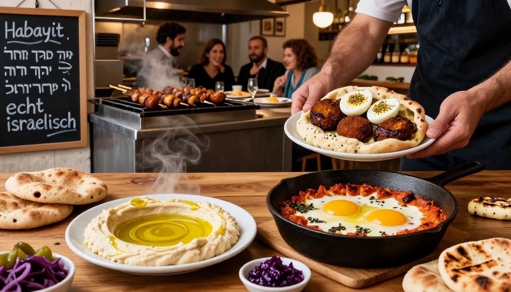 Von Hummus bis Shakshuka: Was auf der Speisekarte steht