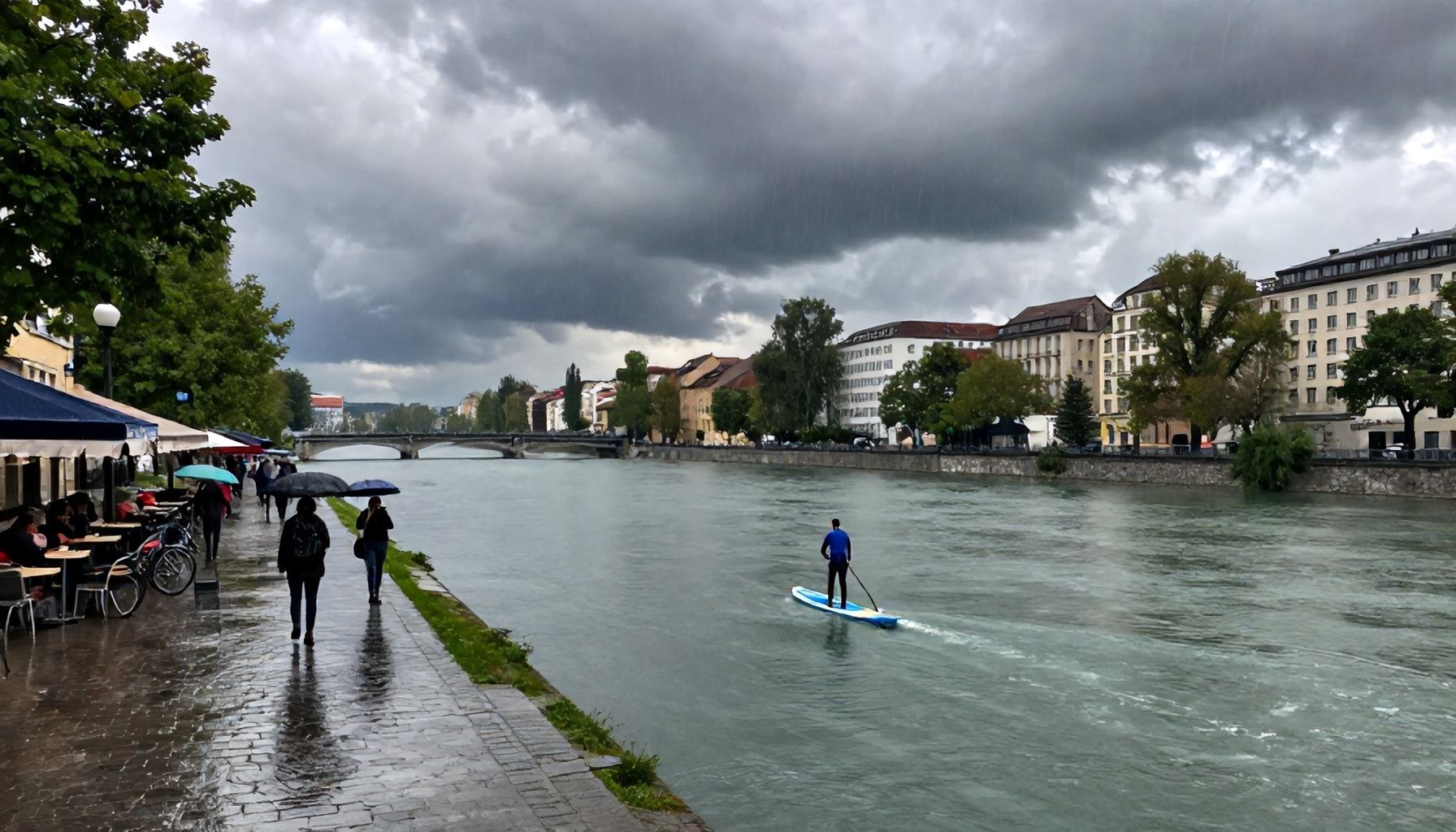 Wann der nächste Schauer die Isar erreicht