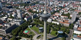 Live-Bilder aus 80 Metern Höhe: Webcam zeigt Olympiaturm München in Echtzeit