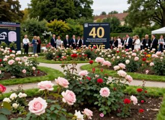 Westpark München feiert 40 Jahre Grünfläche mit neuem Rosengarten und 12.000 Blumen