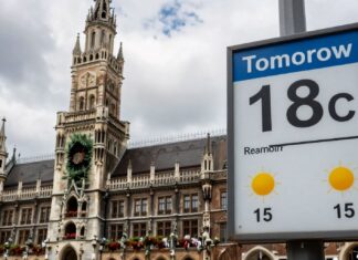 München erwartet morgen bis zu 18 Grad und lokale Schauer am Nachmittag