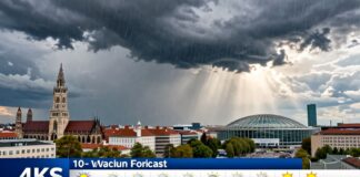 Münchens Wetterausblick: Sonnenschein und Schauer in den nächsten 10 Tagen