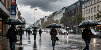Starker Regen in München: Aktuelle 15-Liter-pro-Quadratmeter-Warnung für Stadtgebiet