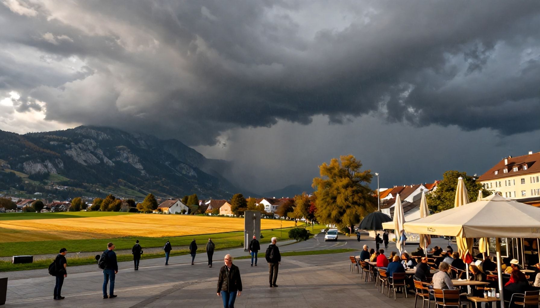 Wetterumschwung über Bayern zieht auf